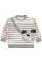 2-5 Years Old Sweatshirt with Dog Bag - Gray 3-4 Years Old