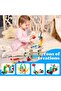 Wooden Tool Bench & Construction Toy with Tools, Clock Board, Gears & Accessories - 6