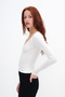 V-Neck Basic Blouse B0425 - 5