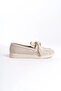 Lydia Laceless Orthopedic Comfortable Sole Heart Patterned Women's Ballerina Shoes Ckt - Cream - 6