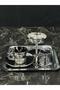 Silver Coffee Presentation Set – Silver Coffee Cup, Turkish Delight Bowl and Tray - Luxury Coffee Set - Groom Coffee Set - 4