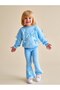 Cotton Girls' Top and Bottom Set with Ribbon Detail