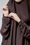 Women's Two Piece Prayer Dress with Headscarf Organic Cotton Elastic Sleeve Non-Slip Skirt Combed Hijab - 6