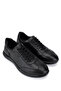 Men's Genuine Leather Black Casual Shoes - 2