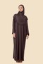 One Piece Hijab Dress with Detachable Headscarf Organic Cotton Elastic Handle Non-Slip Combed Cotton Fabric - 5