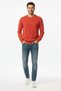 Men's Crew Neck Geometric Pattern Sweater - 2