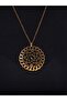 Natural Stone Onyx Natural Stone Round Model Ancient Women's Necklace Euk47O - 3