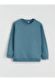 Lcw Kids Indigo Crew Neck Boys' Thick Sweatshirt