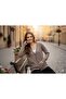 V-Neck Buttoned Pocketed Long Knit Sweater Cardigan - 3
