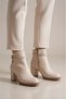 Sorell 9 cm Heeled Rope Detailed Round Toe Zippered Faux Leather Winter Women's Boots - 5