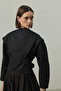 Shoulder Detailed Jacket Black - 7