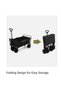 Berry 80Kg Foldable Heavy Duty Outdoor Trolley Utility Transport Cart - Black - 3