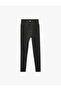 Slim Fit Standard Waist Stitching Detailed Sports Leggings - 2