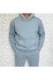 Men's Flat Hooded Oversize 3-Ply Shar Fleece-Lined L Cut Sweatshirt - 2