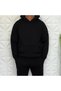 Men's Flat Hooded Oversize 3-Ply Shar Fleece-Lined L Cut Sweatshirt - 2