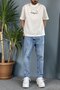 Van Gogh Printed Crew Neck Oversized Black T-Shirt - 3