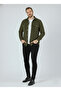 Men's Slim Button-Down Collar Double Pocket Solid Black Fleece Men's Shirt - 3