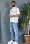 Van Gogh Printed Crew Neck Oversized Black T-Shirt - 4