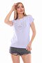 Black T-Shirt with a Detailed Woman's Face on It