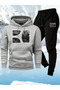 Abstract Graphic Printed Two Color Jogger Set