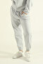 Women's Winter Fleece-Lined Tracksuit Set Crew Neck Sweatshirt Jogger - Gray Regular Elasticated Legs - 8
