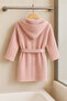 4 Layered Pink 100% Cotton Muslin Children's Bathrobe - 3