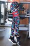 Slim Fit Sports Leggings Diving Fabric High Waist - 2