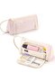 Kawaii Travel Large Capacity Oxford Cloth Multi-Compartment Large Size Pen Holder Pencil Case Gift - 4
