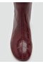 Textured Heeled Boots - 6