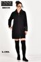Steel Knit Collar Sleeve Leather Classic Long Knitwear Jacket