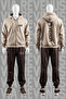 Ufc Printed Zippered Hooded Cotton Tracksuit Set
