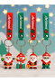Christmas Keychain 4 Pieces Santa Claus - Snowman Figured Keychain / Christmas Gift / New Year's Gift - 5