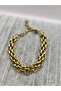 Steel Gold Ring Bracelet - 4