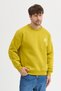 Crew Neck Embroidered Oversize Raster Basic Men's Sweatshirt - 5