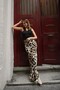 Geometric Pattern Satin Fabric Long Skirt (Suitable for Hijab) - 6