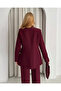 Women's Burgundy Blazer Jacket and Trousers Set | Office & Chic Suit - 8