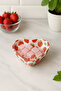 Heart Avocado Pattern Metal Bowl Breakfast Bowl, Snack Bowl, Appetizer Bowl, Jam Bowl, Dessert, Ice Cream Bowl 3 Pieces - 3