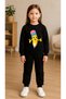 Children's Suit Sweatshirt Yellow Pen Printed Girls Boys Crew Neck3 4-5-6-7-8-9-10-11-12Years