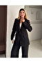 Women's Black Blazer Jacket Pants Set |   Office & Stylish Suit