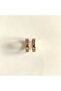 Xuping Rose Gold Colorful Stone Hoop Earrings - 2