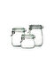 Set of 3 Korken Jars Vacuum Locking Glass Storage Jar 500ml - 750ml - 1000ml - 3