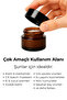 12-Pack 30 ml Amber Glass Cream Jar + Black Lid - 3