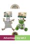 Terra Eco Ella Puppy (Cow)-Lulu Puppy (Rabbit) Dog Toy Set of 2