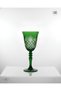 Cut Crystal Colored Goblet, Water Glass - 3
