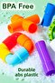 72 Pieces Play Building Blocks - Colorful Wheel Pipe Blocks Educational Learning Toy - 5