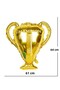 1 Year Old Black and White Football Themed Birthday Balloon Set Champion Football Player Concept - 2