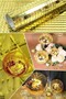 Square Gold Glass Mosaic Tiles Stickers Handcrafted Square Glass Tiles Self Adhesive Mirrored - 3