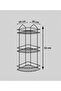 Adhesive Bathroom Organizer – Metal Shampoo Holder Shower Shelf Corner Organization - 6