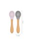 Food Spoon Set of 2 - Misty Lilac / Powder Gray - 2
