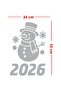 2026 Snowman Glass Decal - New Year Glass Window Sticker - 4